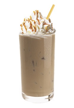 Iced coconut caramel mocha 