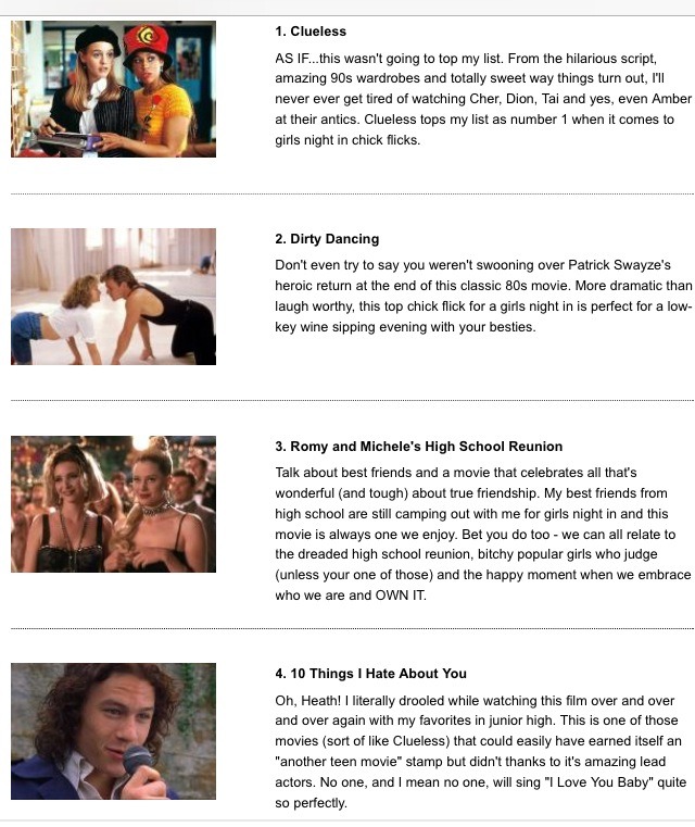 Top 10 Chick Flicks Perfect For Girls Night 🎥
