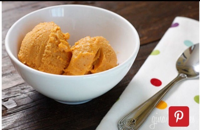 Pumpkin sherbert