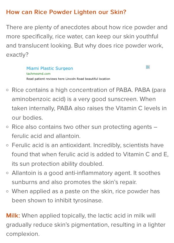 Skin Brightening Antiaging Rice Powder Mask👌👍
