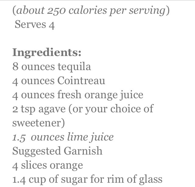 4 SKINNY Margaritas!