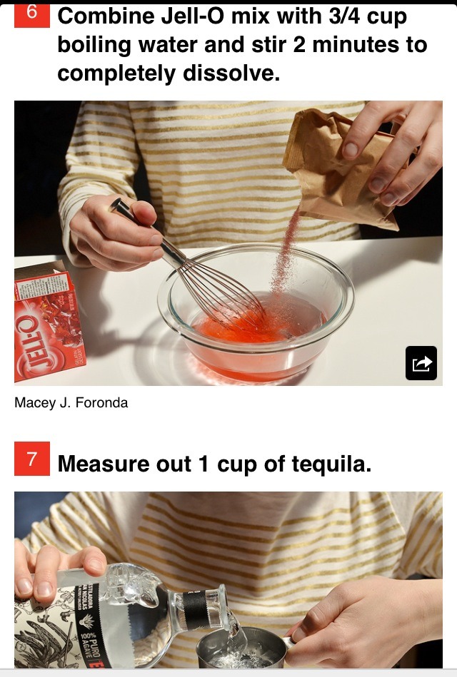 Strawberry Margarita Jello Shots! 