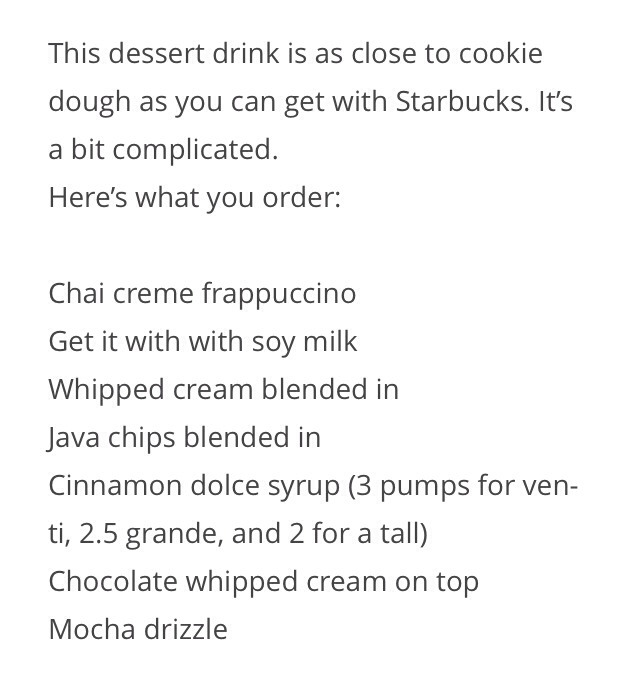 💟❕35 Secret Starbucks Drink You Didn't Know You Could Order❕💟