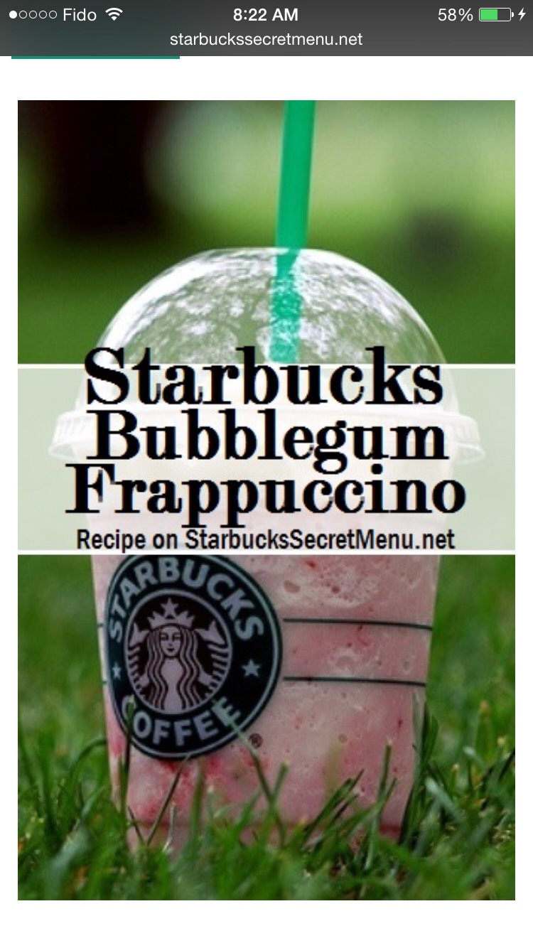 Starbucks Secret Menu Frappuccino Hack !