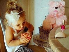 So easy and you would make a little girl feel so pretty! Painting nails is like a universal girl bonding technique! I know it would mean a lot to her and she will be so excited to show mom when she gets home.
