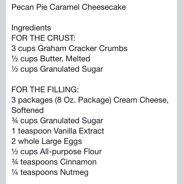 Pecan Pie Caramel Cheesecake 