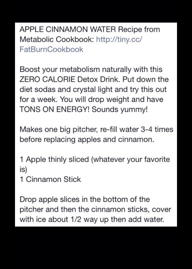 Apple Cinnamon Detox Water 