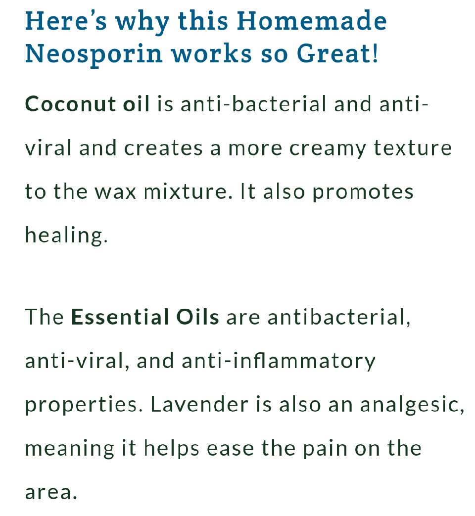 Homemade Neosporin with Essential Oils