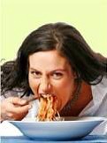 DON'T eat too fast. Not chewing your food properly and eating quickly can cause air swallowing and that leads to bloating. -same with overdoing gums. 