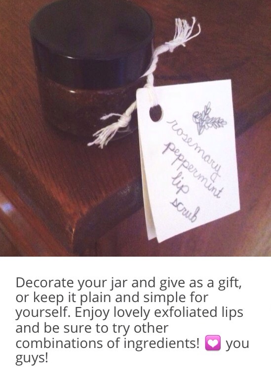 How To Make All Natural Rosemary Peppermint Lip Scrub