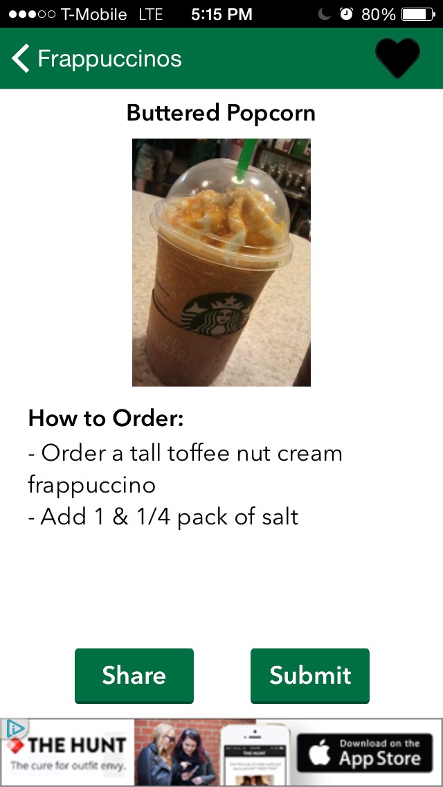 Secret Starbucks Drinks