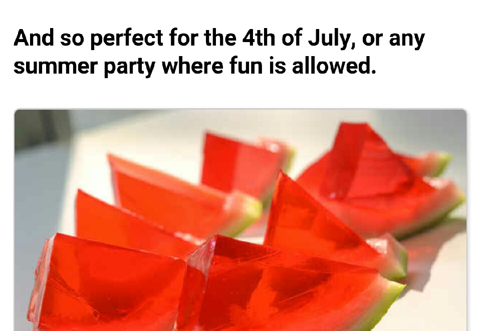 XXL Watermelon Jello Shots!