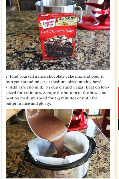 🍫EASY TO MAKE Crock Pot Chocolate Lava Cake!!!!(:🍫