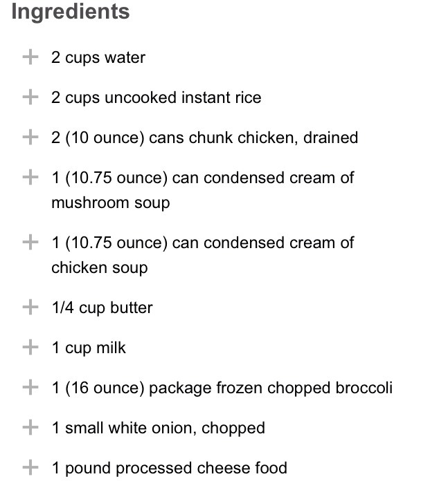 Broccoli Rice Cheese And Chicken Recipe