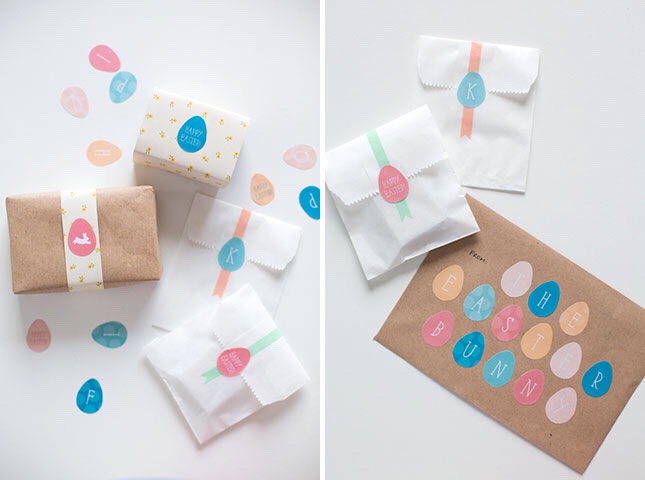 19. Freebie Easter Egg Stickers: Use them to decorate eggs. Use them to adorn party favors. Use them to put on your friends’ backs when they’re not looking. Just use them somewhere! They’re free! (via Fellow Fellow)