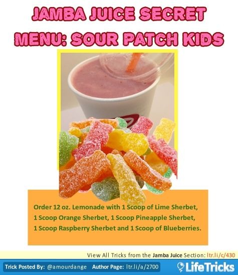 💟✨Jamba Juice Secret Menu & How To Order/ Make Them✨💟