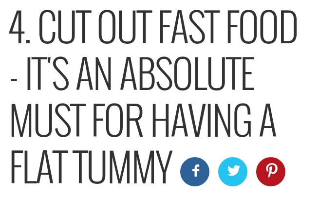 50 Ways To Lose Stomach Fat Fast! Part 1