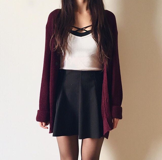 Burgundy Outfits 