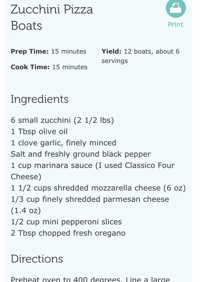 Zucchini Pizza Boats