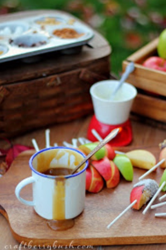 A Healthy Snack Idea. - Caramel Apple Pops πππ«π‘
