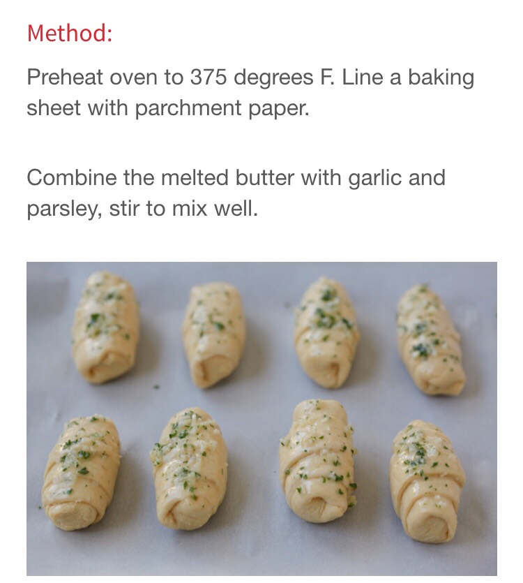 Garlic Butter Cheesy Crescent Rolls 