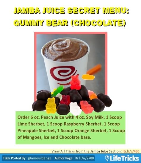 💟✨Jamba Juice Secret Menu & How To Order/ Make Them✨💟