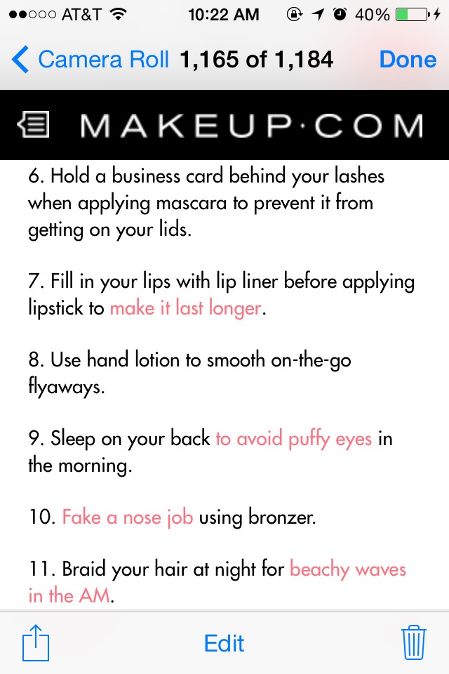 ✨✨🎀20 Beauty Tips Every Woman Should Know✨✨🎀😊