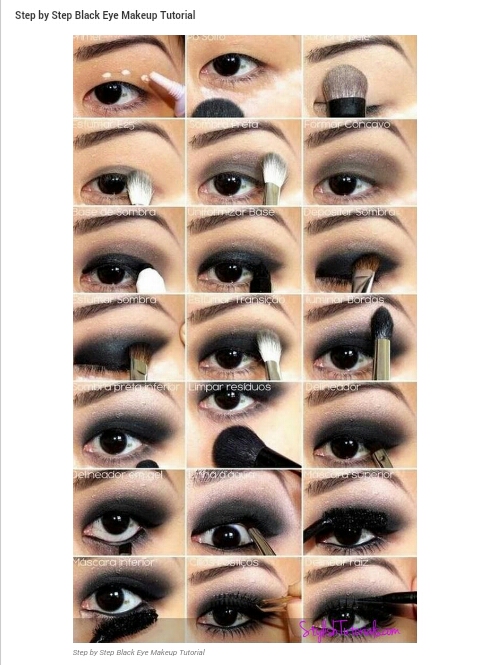 Top Ten Amazing Black Eye Makeup Tutorials!!!!!