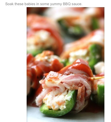 Cheesy BBQ Bacon Jalapeño  Roll Ups! Ummm Yum! 