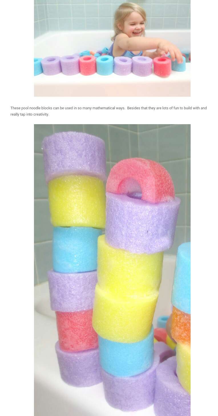 Pool Noodle Bath Pit!