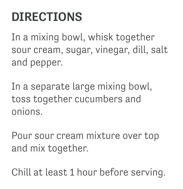 Creamy Cucumber Salad 