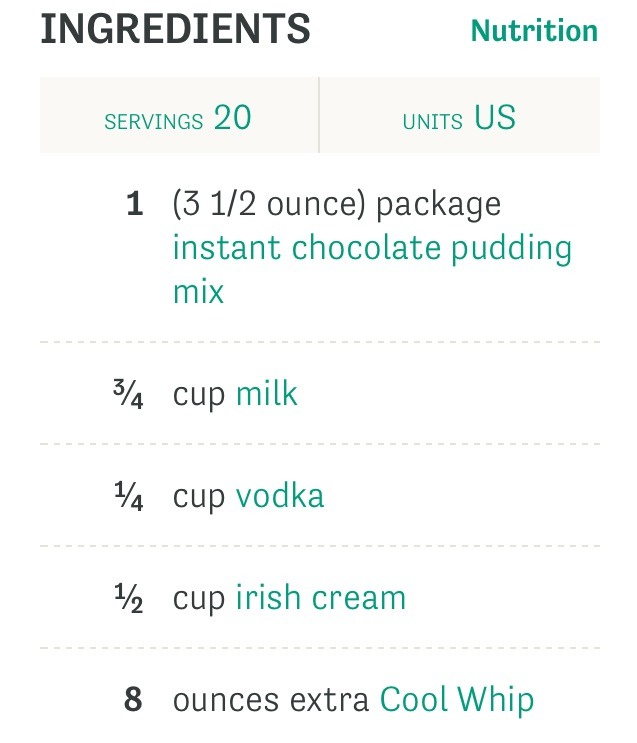 Pudding Shots! 5 Different Flavors!