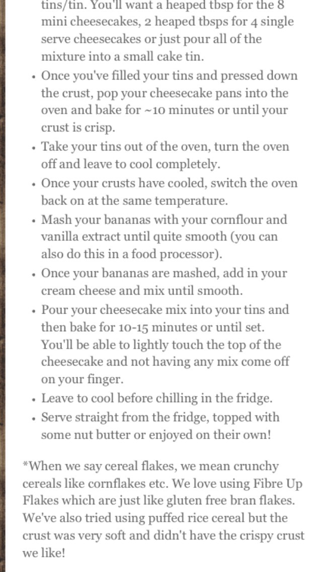 Healthy Baked Banana Cheesecake 