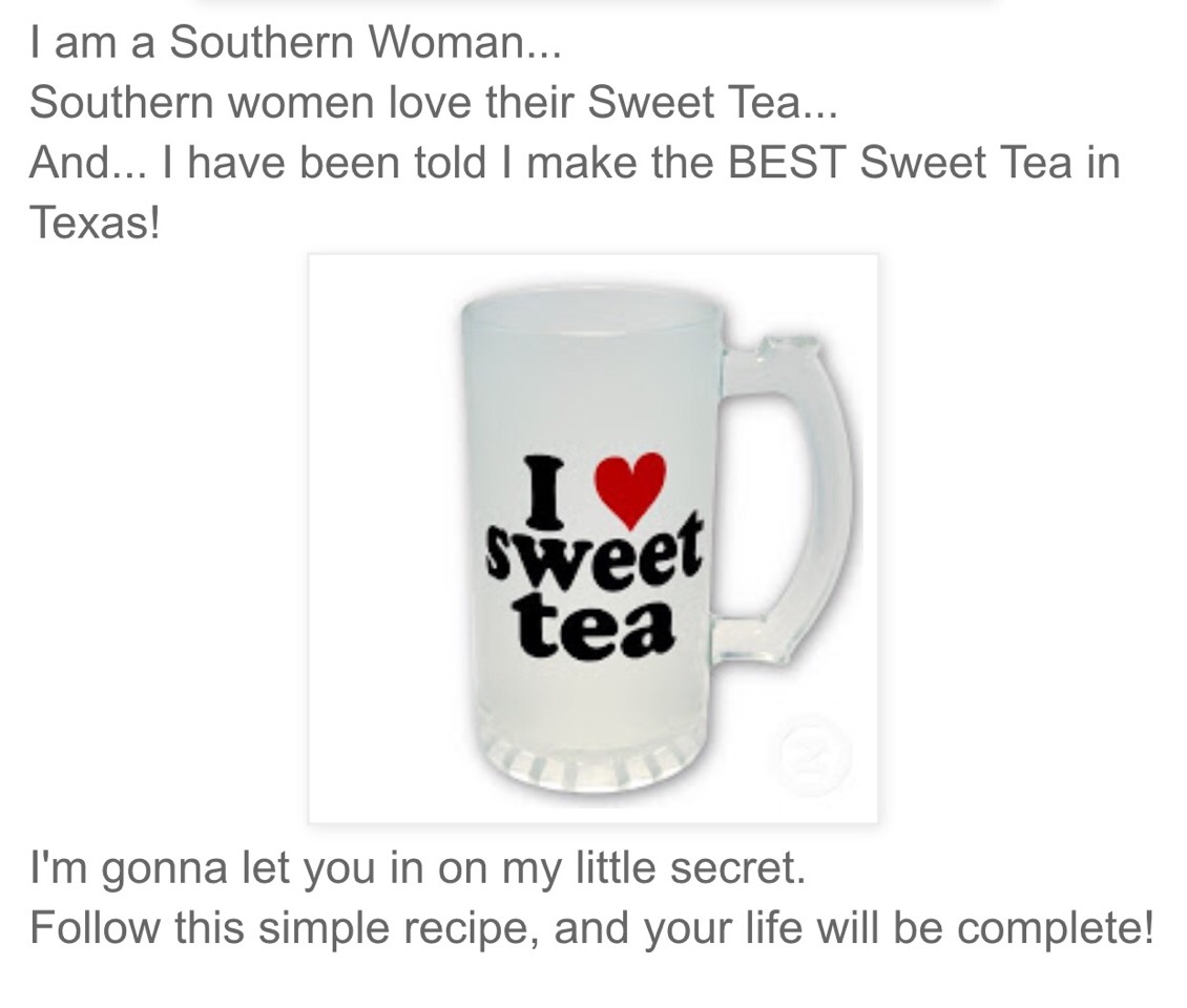 ❤️The PERFECT Sweet Tea...with A Secret Ingredient!❤️