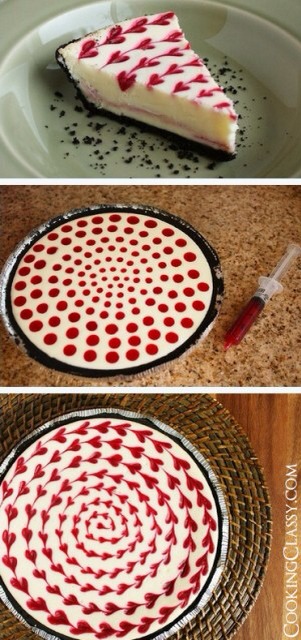 White Chocolate Raspberry Cheesecake. 