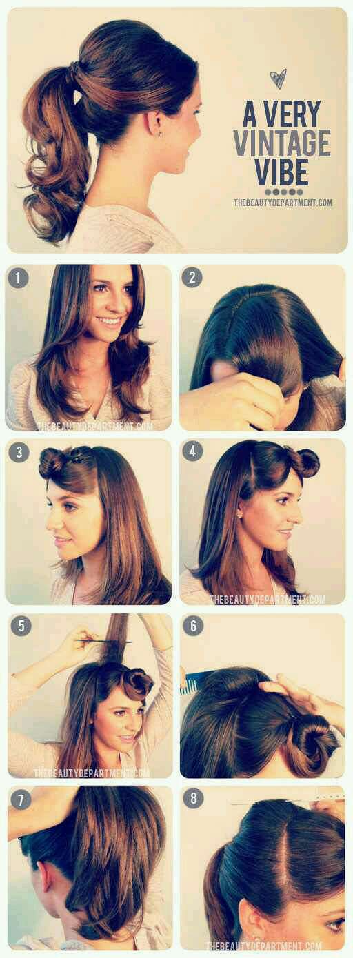 got to try hair tutorials- step by step