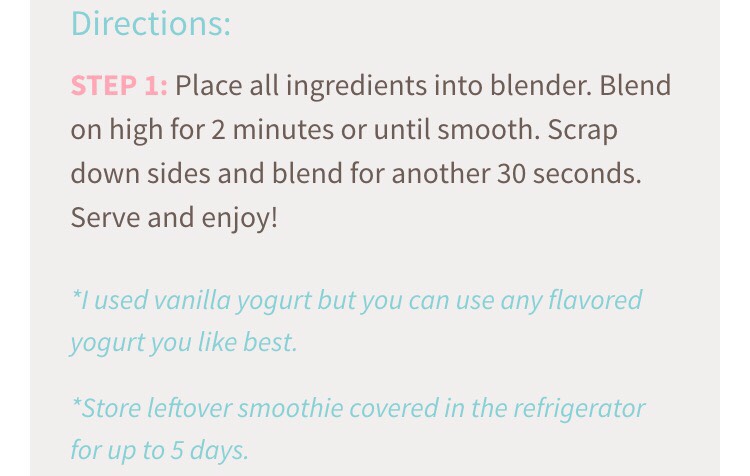 Breakfast Energy Smoothie!!