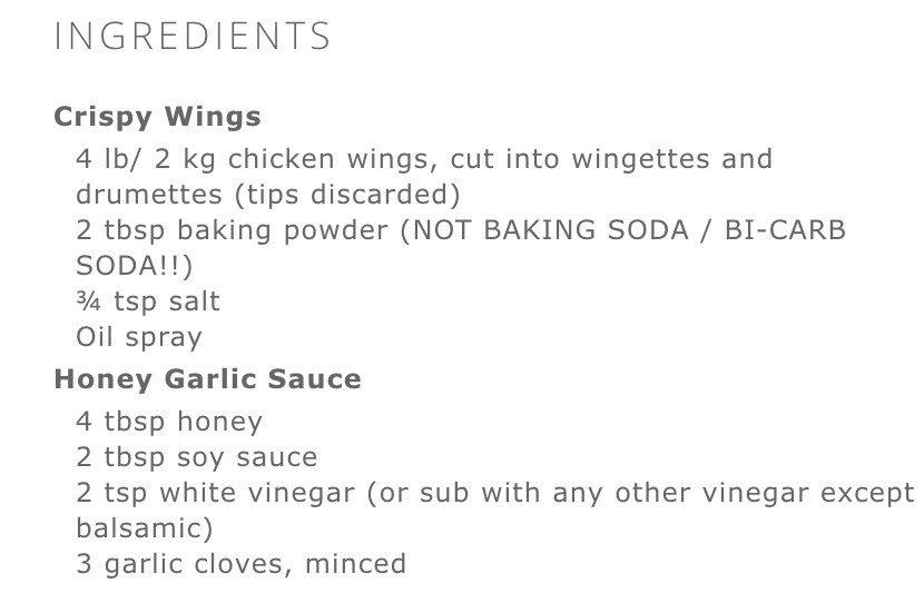 Truly Crispy Oven Baked With Honey And Garlic Sauce