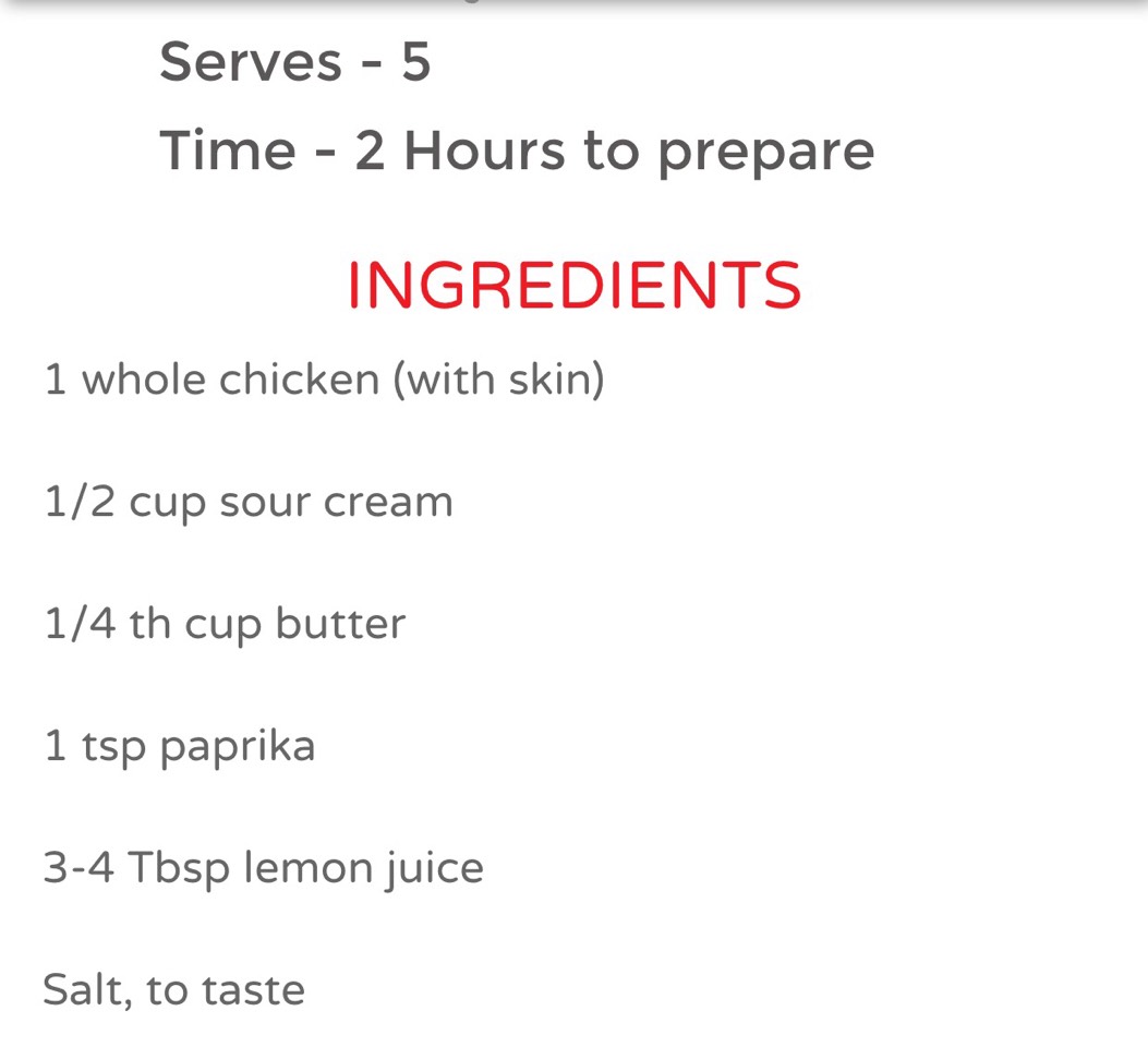 Paprika Roast Chicken