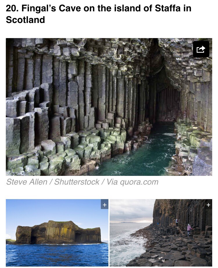 Although it may seem like this block structure is man-made, it was actually formed by lava flow. It kind of resembles the cave in Harry Potter and the Half-Blood Prince.