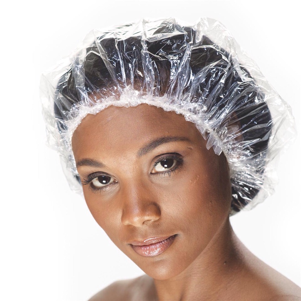 Brush on your hair and cover with a shower cap.