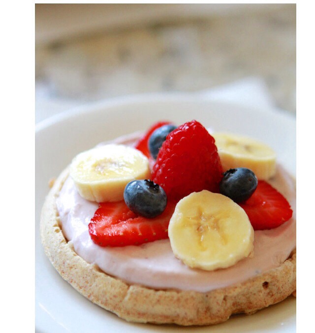 Fun And Healthy Fruit Waffle Breakfast Pizzas 