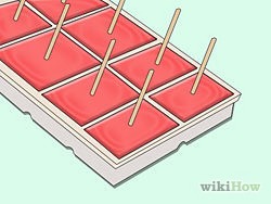 Make Kool Aid popsicles. With the addition of Kool Aid, this happens to be the best and easiest treat you could ever want on a hot summer day!
