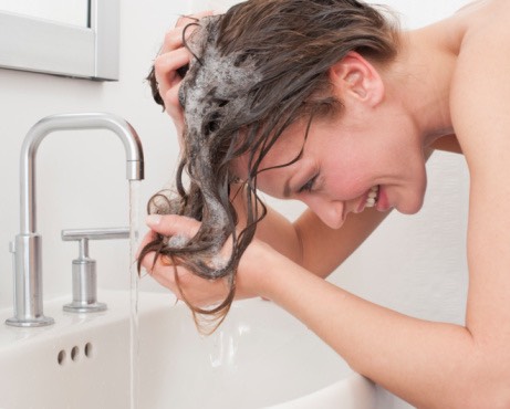 After an hour, rinse with soap and water