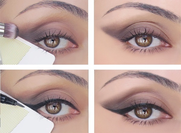 use a credit card to get a perfect cat eye 