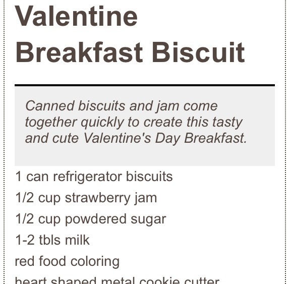 Valentine's Day Breakfast Biscuits. Please Like.