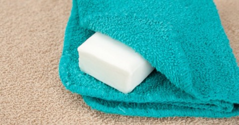 Things you will need:
• small washcloth 
• soap