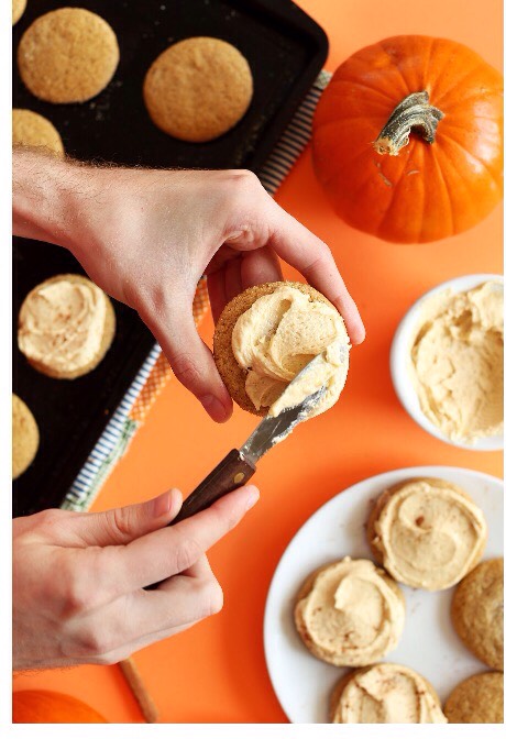 Vegan Pumpkin Sugar Cookies