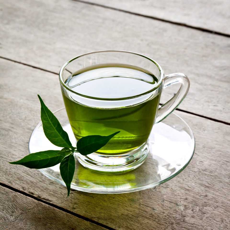 Brew a cup of green tea and let it steep for a few minutes and then allow to cool down. Add small amounts of tea into the baking powder until it forms a paste consistency that can easily be applied to the face. 