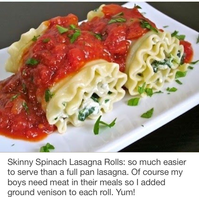 Healthy Spinach Lasagna Rolls ❤️❤️❤️